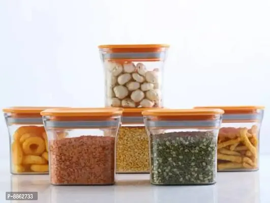 Classic Kitchen Storage Box Container Square (Pack Of 6)