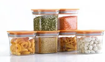 Classic Kitchen Storage Box Container Square (Pack Of 6)-thumb2