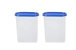 Plastic Oval Modular Container Storage Jar 2500Ml Pack Of 2-thumb3