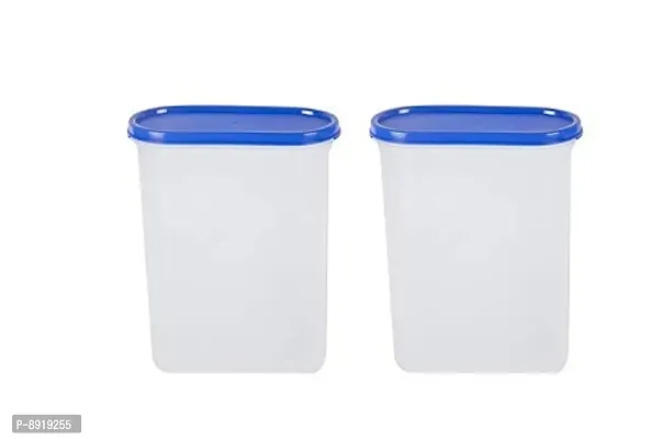 Plastic Oval Modular Container Storage Jar 2500Ml Pack Of 2-thumb4