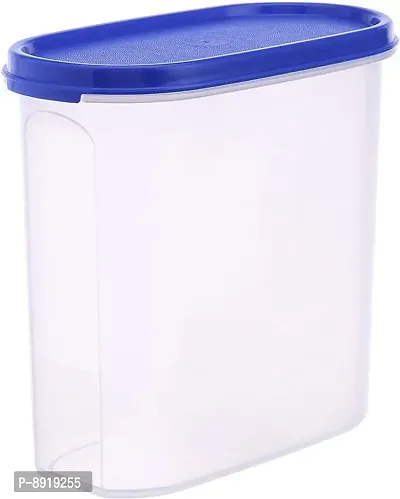 Plastic Oval Modular Container Storage Jar 2500Ml Pack Of 2-thumb2