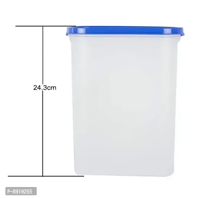 Plastic Oval Modular Container Storage Jar 2500Ml Pack Of 2-thumb3
