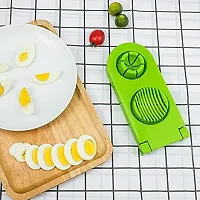 Chronicles Egg Slicer 2 in 1 Boiled Egg Cutter with Stainless Steel Cutting Wire, Kitchen Cooking Tool (Pack of 2, Multi Color)-thumb4