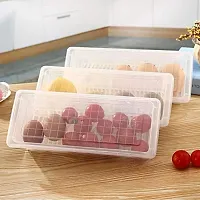 Food Storage Container Fridge Organizer Ca With Removable Drain Plate Stackable Storage Containers Keep Fresh For Storing Fish Meat Vegetables Pack Of 4-thumb2