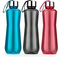Chronicles Hexa Steel Cap water bottle set of 3,Crown water bottle - 1000 ml(1 Litre) for Gifting, Ideal for Restaurant, Kitchen, Home, Office, Sports, School, Travelling (Pack Of 3)-thumb1