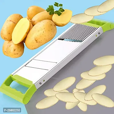 Chronicles 2 in 1 Potato/Onion Slicer / 1 Egg Slicer 2 in 1 Boiled Egg Cutter / 1 Cutter / 1 1 Non-Stick Spatula And Oil Brush (Pack Of 4)-thumb2