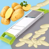 2 in 1 Potato/Onion Slicer and 6 in 1 Slicer Machine, Chips Cutter, Potato Slicer for Chips, Onion Slicer with Staineless Steel Blade-thumb3