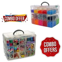 3 Layer 18 Grids Storage Plastic Boxes Medicine Jewelry Bead Storage B0X Container Organizer Case Craft Boxes Random Color(Pack Of 2)-thumb3