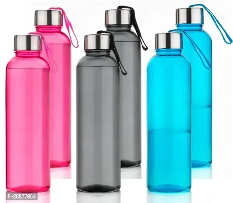Premium Plastic Water Bottle Pack Of 6