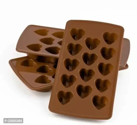 Plastic 2 In 1 Heart Shape Ice Cube Tray  Chocolate Moulds,14 in 1 Ice Cube Tray,Heart Shape Chocolate maker tray  ice tray for freezer-thumb0