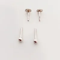 925 Sterling-Silver Ball Stud Earrings - Stylish Stud for Women, Men, Baby Girls, Boys  Girls-thumb2