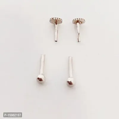 925 Sterling-Silver Ball Stud Earrings - Stylish Stud for Women, Men, Baby Girls, Boys  Girls-thumb3