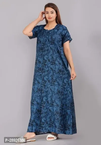 Classic Cotton Printed Nightdress for Women-thumb0