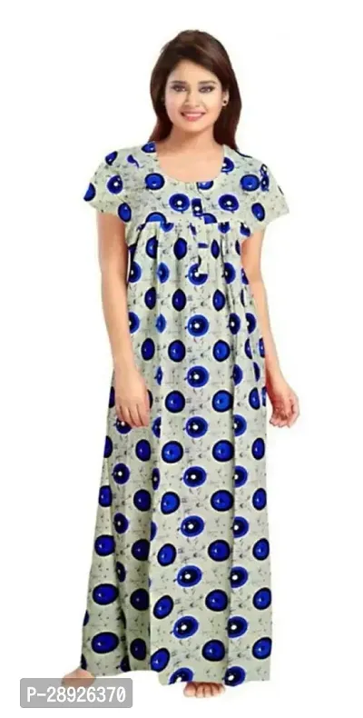 Classic Cotton Printed Nightdress for Women-thumb0