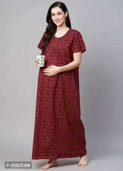 Classic Cotton Printed Nightdress for Women-thumb0