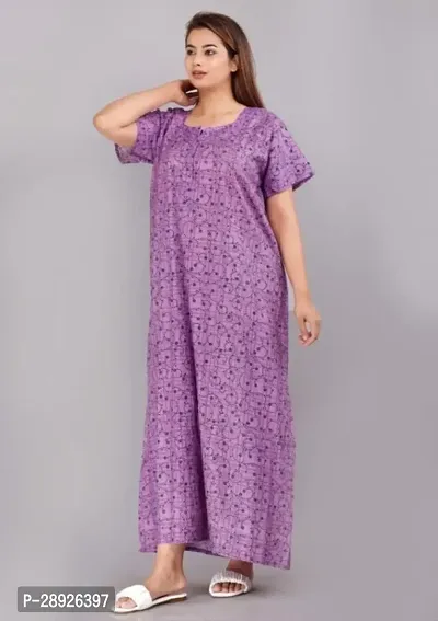 Classic Cotton Printed Nightdress for Women-thumb0