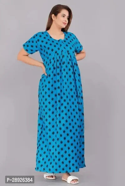 Classic Cotton Printed Nightdress for Women-thumb0