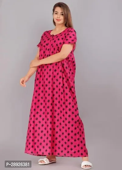 Classic Cotton Printed Nightdress for Women-thumb0