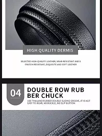 Winsome Deal Men Artificial Leather Auto Lock Buckle Belt, Formal Belt-thumb4