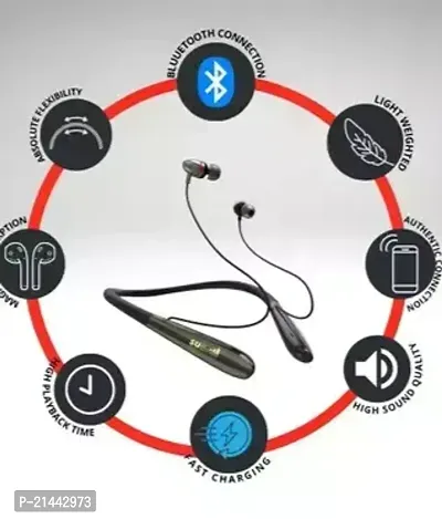Stylish Headphones Grey In-ear  Bluetooth Wireless
