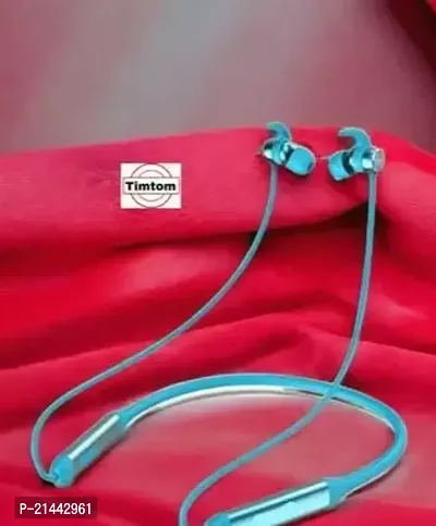 Stylish Headphones Blue In-ear  Bluetooth Wireless-thumb0