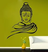 Combo Set of 4 Wall Stickers  | Shivji with Trishul | Radhe Krishna with Flute | Buddha | Branch with Flowers-thumb3