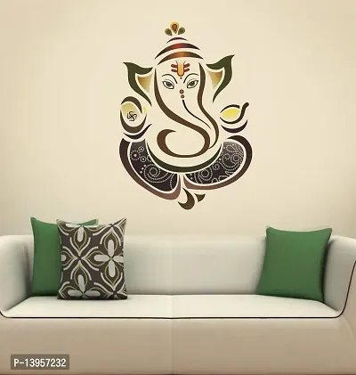 Combo Set of 4 Wall Stickers  | Royal Ganesh | Shiv Parwati | Lord Ram | Hanuman-thumb2