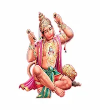 Combo Set of 4 Wall Stickers  | Gajanand Wall Stickers | Self adhesive | Goddess Durga Sherawali Maa 01 | Shivji | Ram Bhakt Hanuman-thumb4