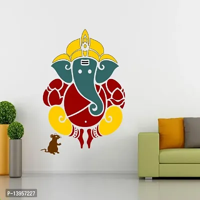 Combo Set of 4 Wall Stickers  | Ganesh ji | Ganeshaye Nmaha | Ganpati | Bal Ganesh-thumb2