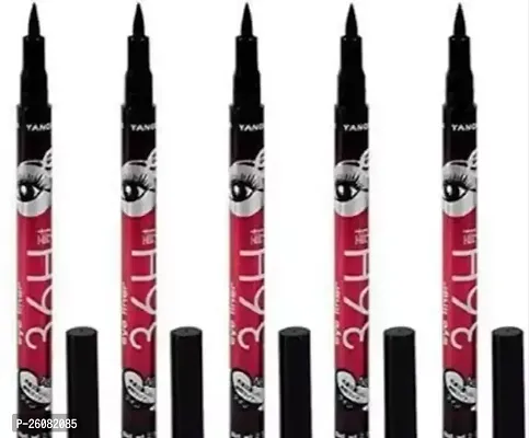 New Black 36H Eyeliner Pen Waterproof Precision Longwear Liquid Smooth Skinny Eye Liner Pencil Pen- Pack Of 5-thumb0