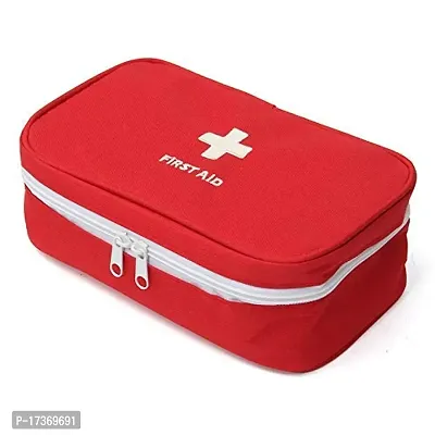 ZIXUAN Emergency First Aid Kit Pouch (Empty) | Multi-Layer Travel Medicine Pouch, 23x13 CM (Multicolor)