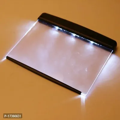 ZIXUAN Plastic LED Light Panel, Transparent, Black, 1 Light Panel, Pack of 1