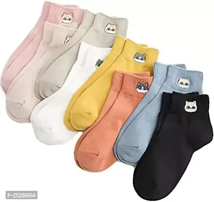 Women Printed Self Design Ankle Length Peds Footie No-Show Low Cut  Pack of 5-thumb0