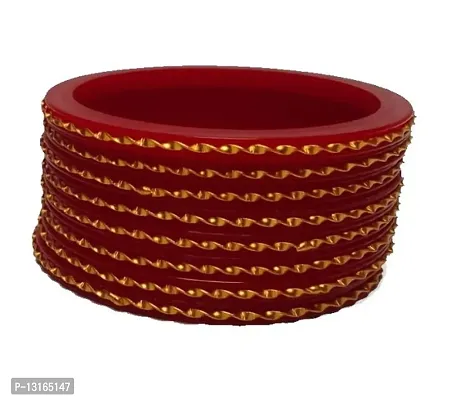 Red Color Plastic Bangles-thumb0