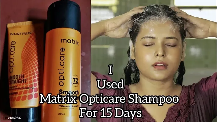 MATRIX OPTI.CARE Professional Shampoo for Smooth, Straight Hair, with Shea Butter  (200 ml)-thumb3