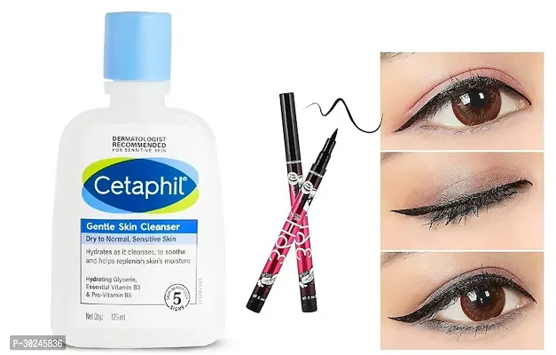 36h Eye liner 2 and Cetahil Gentle skin cleanser pack of 3^-thumb0