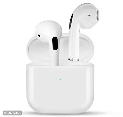 White headphones with online microphone