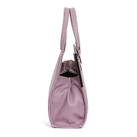 Stylish Pink PU Solid Handbag For Women-thumb2