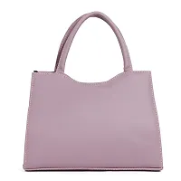 Stylish Pink PU Solid Handbag For Women-thumb3