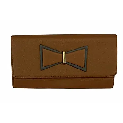Women's Stylish Clutc/Wallet With Multiple Slots (TAN)