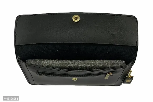 Women's Black Stylish Clutch,wallet With Multiple Card Slot-thumb4