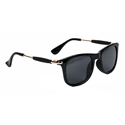 Full Rim Square Branded Latest and Stylish Sunglasses|?Stylish 100% UV Protected | For Men  Women | Large | Black
