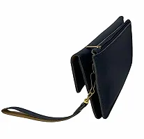 Women's Blue Stylish Clutch,wallet With Multiple Card Slot-thumb2