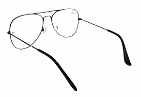 Clear Aviator Sunglasses for Men and Women (White/Transparent Lens)-thumb1