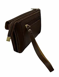 Women's Stylish Clutc/Wallet With Multiple Slots (Brown)-thumb3