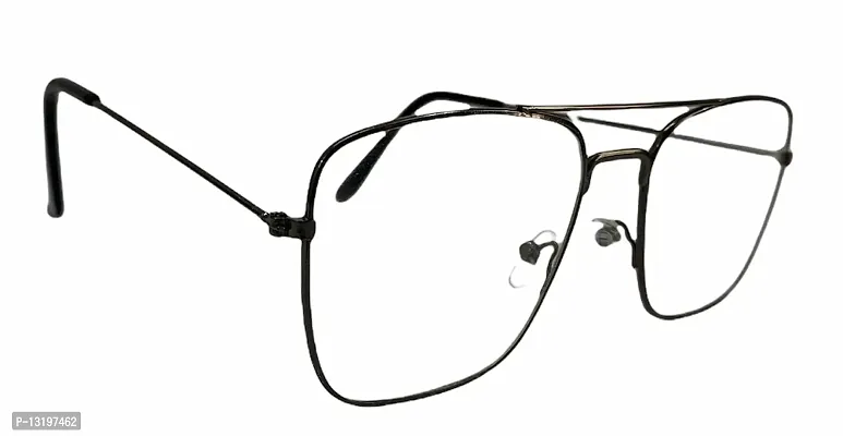 Stylish Square Sunglasse for Men and Women ( WHITE LENS )-thumb0