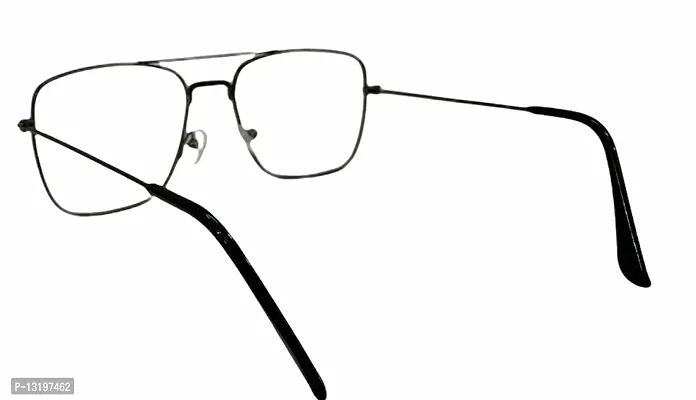 Stylish Square Sunglasse for Men and Women ( WHITE LENS )-thumb2