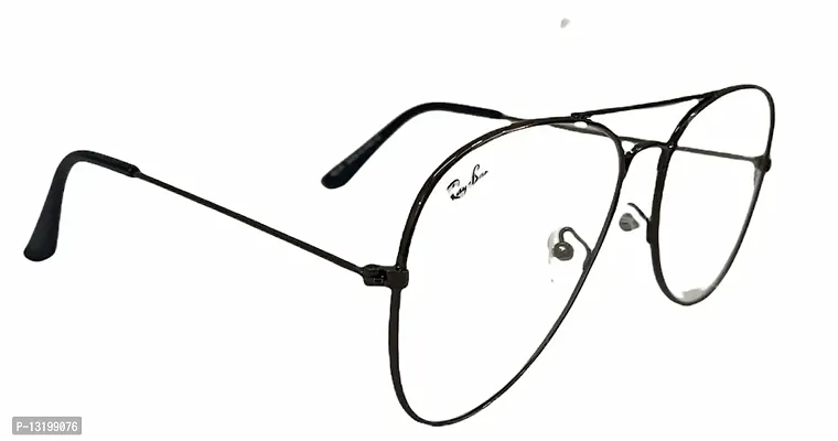 Clear Aviator Sunglasses for Men and Women (White/Transparent Lens)-thumb0