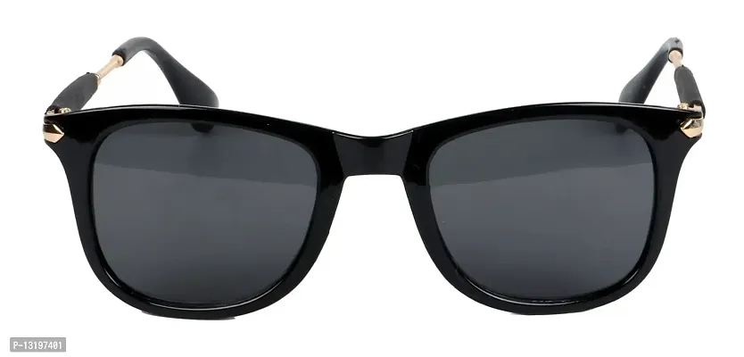 Full Rim Square Branded Latest and Stylish Sunglasses|?Stylish 100% UV Protected | For Men  Women | Large | Black-thumb2