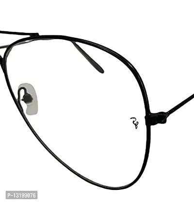 Clear Aviator Sunglasses for Men and Women (White/Transparent Lens)-thumb4